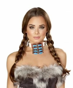 Roma Costume Indian Necklace With Stones