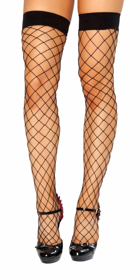 Roma Costume Thigh High Open Fishnet Stocking 3 Roma Costume Thigh High Open Fishnet Stocking