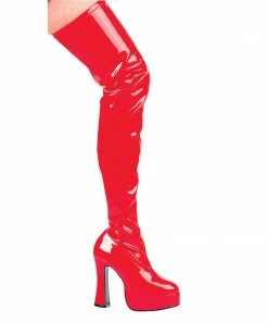 Ellie Shoes 5 Chunky Heel Thigh High Stretch Boots 8 Ellie Shoes 5 Chunky Heel Thigh High Stretch Boots