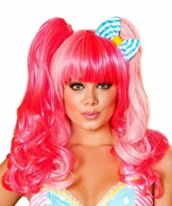 Roma Costume ACCESORIES Pink Wig