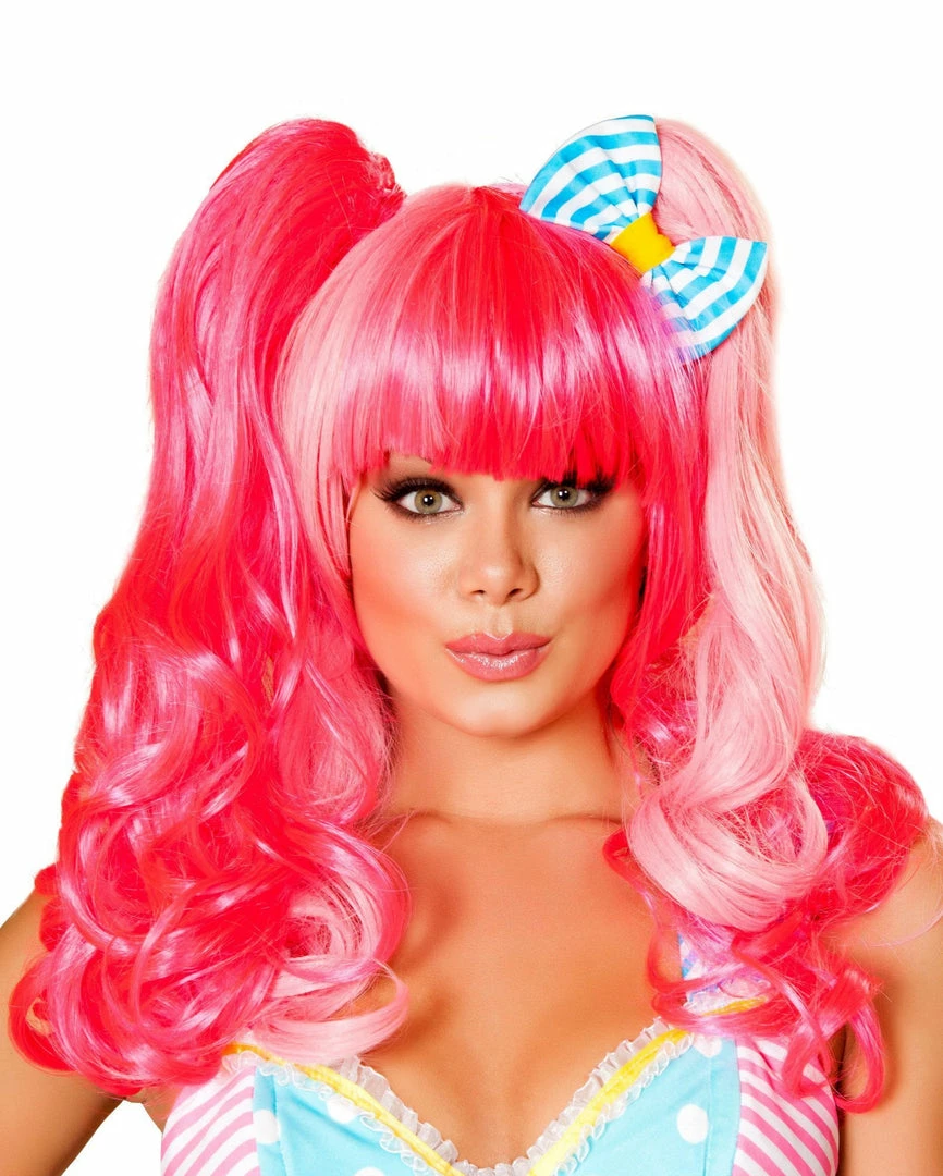Roma Costume ACCESORIES Pink Wig 3 Roma Costume ACCESORIES Pink Wig