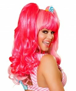Roma Costume ACCESORIES Pink Wig 7 Roma Costume ACCESORIES Pink Wig