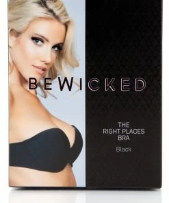 Be Wicked Black The Right Places Bra LINGERIE