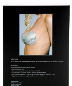 Be Wicked Silver Sequin Adhesive Bra LINGERIE