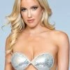 Be Wicked Silver Sequin Adhesive Bra LINGERIE 1 Be Wicked Silver Sequin Adhesive Bra LINGERIE