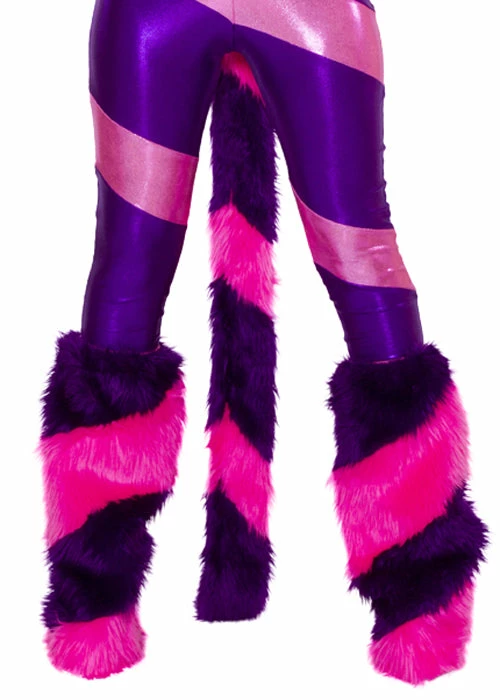 JValentine Cheshire Diagonal Furry Legwarmers 3 JValentine Cheshire Diagonal Furry Legwarmers