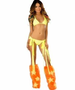 JValentine Two Way Neon Yellow Triangle Top CLOTHING