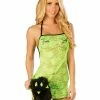 JValentine Lace Dress Lime Black