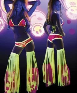 JValentine CLOTHING Sexy Pink Yellow Lace Short