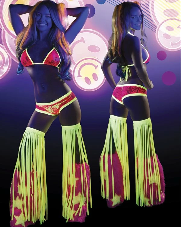 JValentine CLOTHING Sexy Pink Yellow Lace Short 4 JValentine CLOTHING Sexy Pink Yellow Lace Short