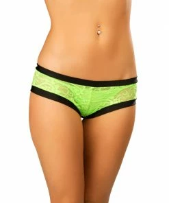 JValentine Sexy Lime Black Lace Short CLOTHING