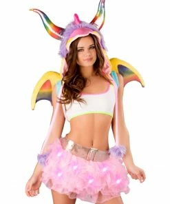 JValentine CLOTHING Basic Rainbow String Crop Top