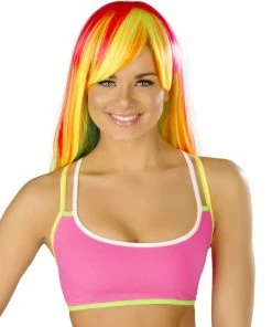 JValentine CLOTHING Basic Neon Pink Crop Top
