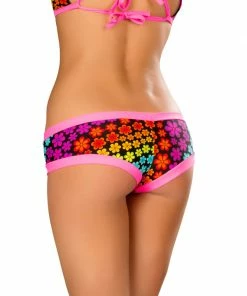 JValentine Basic Multicolor Daisy Booty Shorts