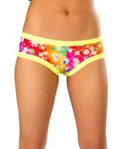 JValentine Basic Multicolor Cosmos Booty Shorts CLOTHING