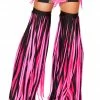 JValentine Rave Leg Warmers & Wraps Solid Black Fringe Leggings