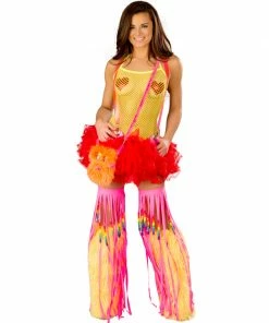 JValentine Rave Bottoms Suspender Red Tutu