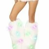 JValentine Rave Leg Warmers & Wraps Light Up White Cosmos Legwarmers