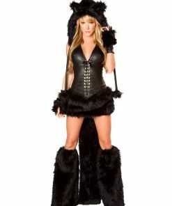 JValentine Black Cat Claw Legwarmers Rave Leg Warmers & Wraps