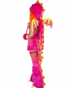 JValentine Pink Dragon Deluxe Legwarmers With Spikes Rave Leg Warmers & Wraps