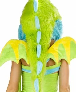 JValentine Rave Accessories Puff Dragon Deluxe Hood With Spikes