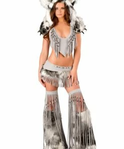 JValentine Silver Furry Indian Legwarmers Rave Leg Warmers & Wraps
