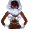 JValentine White Fur Light-up Wrap Top With White Lights CLOTHING 1 JValentine White Fur Light-up Wrap Top With White Lights CLOTHING