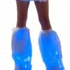 JValentine Rave Leg Warmers & Wraps White Fur Light-up Legwarmers With Blue Lights 2 JValentine Rave Leg Warmers & Wraps White Fur Light-up Legwarmers With Blue Lights