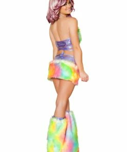 JValentine Rainbow Sherbet Fur Light-Up Skirt CLOTHING 9 JValentine Rainbow Sherbet Fur Light-Up Skirt CLOTHING