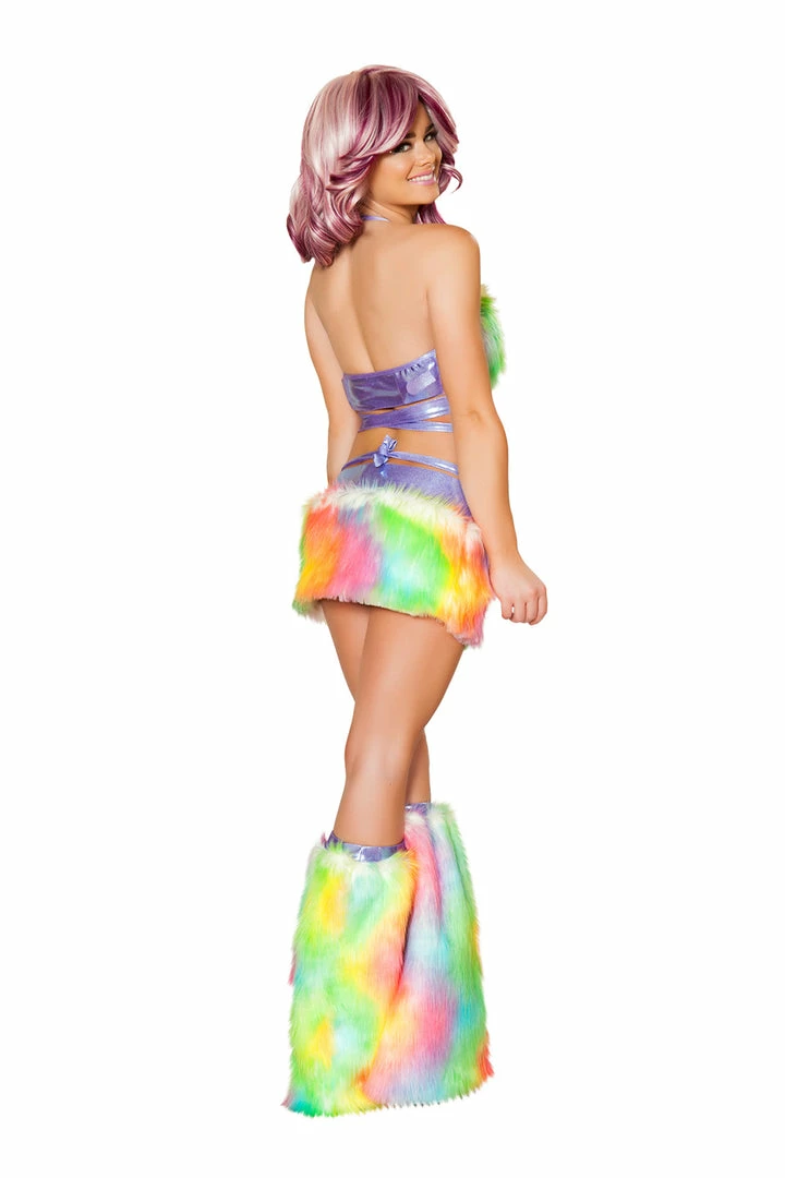 JValentine Rainbow Sherbet Fur Light-Up Skirt CLOTHING 6 JValentine Rainbow Sherbet Fur Light-Up Skirt CLOTHING
