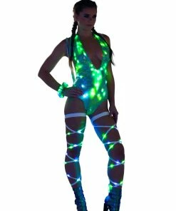 JValentine Aqua Mermaid Light-up Romper