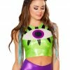 JValentine Green Metallic EyeBall Tank Top