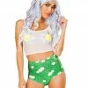 JValentine Daisies On Grass High-Waist Short