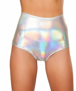 JValentine Hologram Foil High-Waist Short CLOTHING