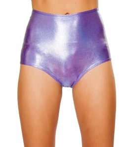 JValentine CLOTHING Lavender Shimmer High-Waist Short