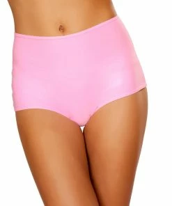 JValentine Baby Pink Solid High-Waist Shorts