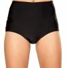 JValentine CLOTHING Black Solid High-Waist Shorts