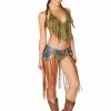 JValentine Green Forest Fringe Top CLOTHING