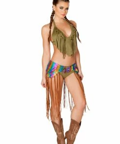 JValentine CLOTHING Green Forest Faux Suede Short 5 JValentine CLOTHING Green Forest Faux Suede Short