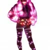 JValentine Light-Up Pink Tip Fur Crop Jacket 1 JValentine Light-Up Pink Tip Fur Crop Jacket