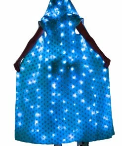 JValentine Aqua Star Light Up Mesh Long Duster 7 JValentine Aqua Star Light Up Mesh Long Duster