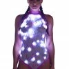 Girlielingerie.com Pink Shooting Star Light-Up Mesh Bodysuit