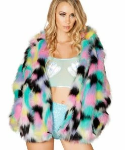 JValentine Hollywood Hip Length Fur Coat CLOTHING