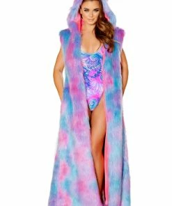 JValentine Jackets & Coats Cotton Kandy Fur Hooded Duster