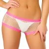 JValentine Net White And Pink Shorts