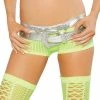 JValentine CLOTHING Net Neon Yellow Shorts 2 JValentine CLOTHING Net Neon Yellow Shorts