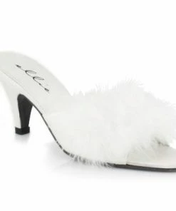 Ellie Shoes Satin Maribou Slippers
