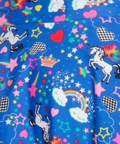 JValentine CLOTHING Rainbow Unicorn Crop Top