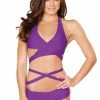 JValentine Strappy Purple Top And Hipster Short Set